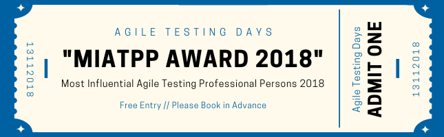 Most Influential Agile Testing Professional Person 2018